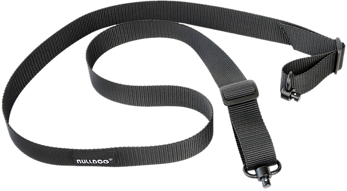 Bulldog BD832 Deluxe Two-Point Rifle Sling Black with QD Push Button Swivels
