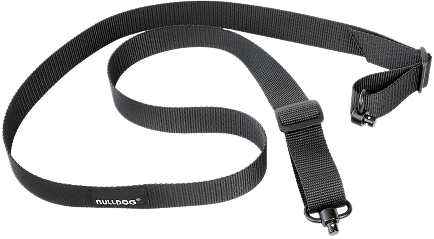 Bulldog BD832 Deluxe Two-Point Rifle Sling Black with QD Push Button Swivels
