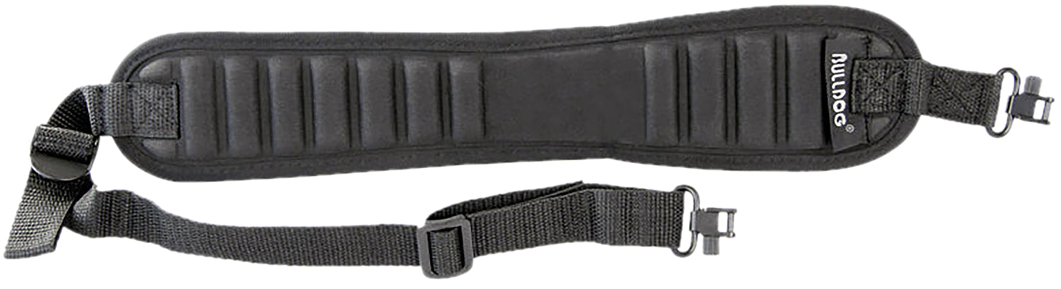 Bulldog BD837 Ribbed Black Rifle Sling with Deluxe Locking Swivels