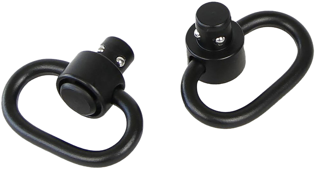 Bulldog BD884 Deluxe QD Push Button Swivel Black 1.25" Steel