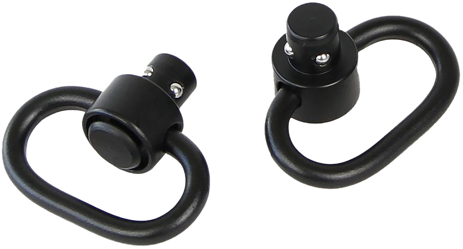 Bulldog BD884 Deluxe QD Push Button Swivel Black 1.25" Steel