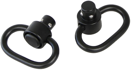 Bulldog BD884 Deluxe QD Push Button Swivel Black 1.25" Steel
