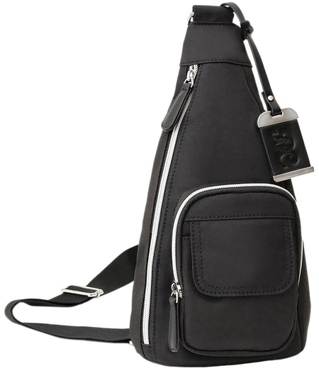Bulldog Cases Concealed Carry Sling Bag with Holster, Black Polyurethane BDP-084