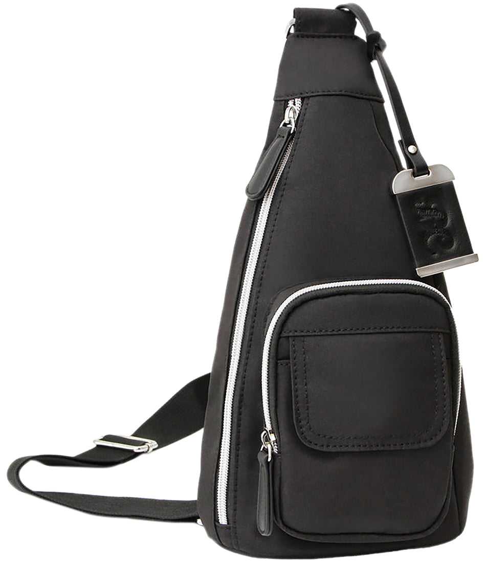 Bulldog Cases Concealed Carry Sling Bag with Holster, Black Polyurethane BDP-084