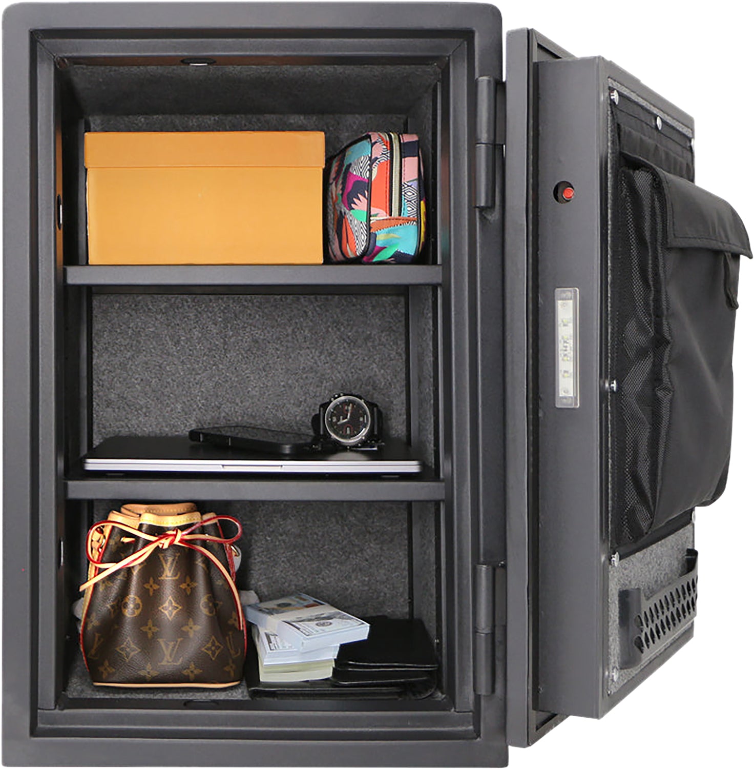 Bulldog BD1098F Home & Office Digital Fire Safe with Keypad Entry Black Steel 24" x 16" x 16"