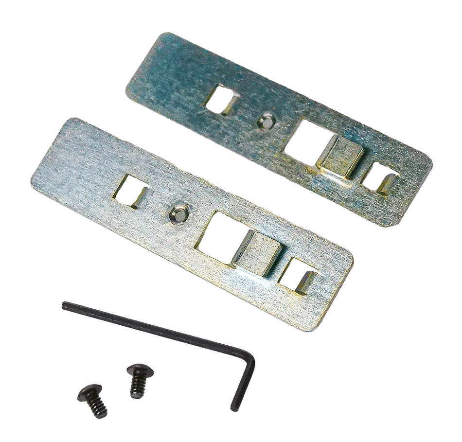 Berry's 84913 Track Clips for Pistol Rack Silver Steel Handgun