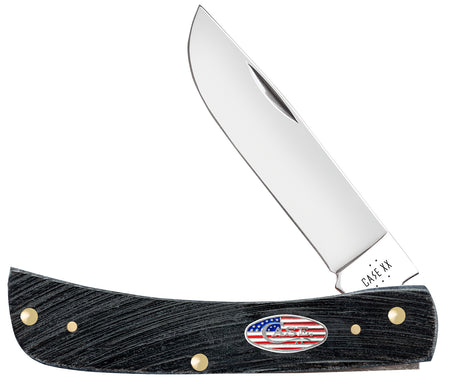 Case 53062 Sod Buster Stars & Stripes 3.70" Folding Skinner Knife, Tru-Sharp SS Blade, Gray Bone Handle