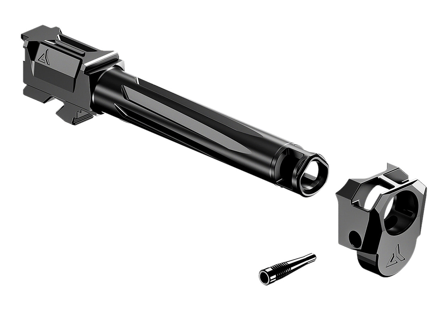 Radian Weapons R0881 Ramjet & Afterburner Combo 9mm Luger for Glock 17 Gen3, Black Stainless Steel