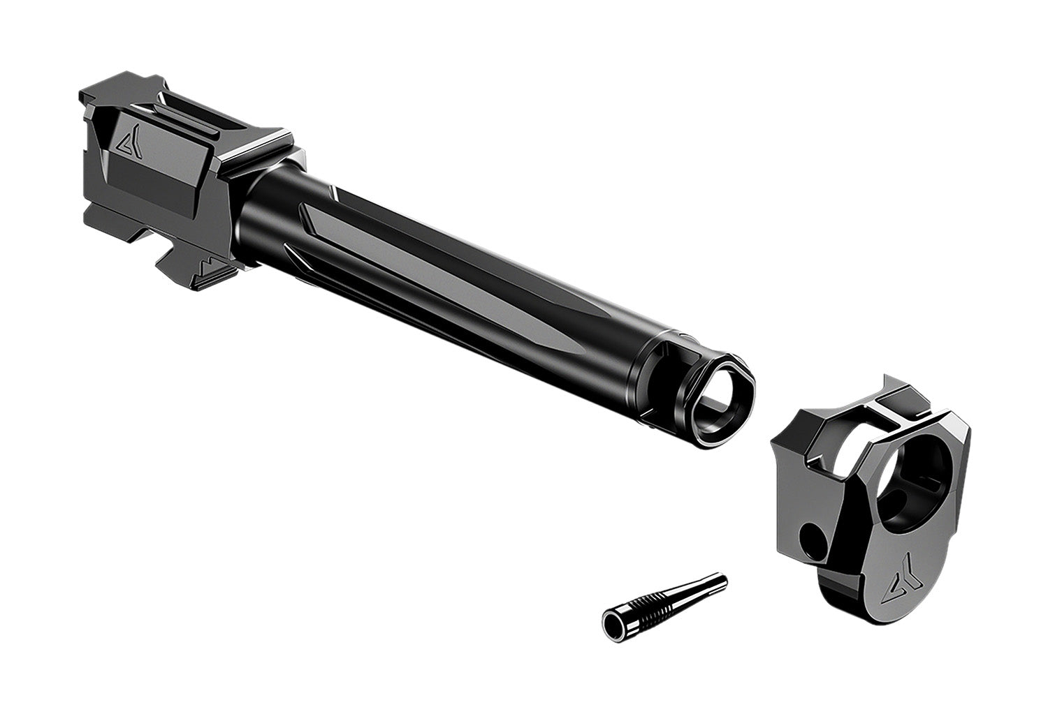 Radian Weapons R0884 Ramjet & Afterburner Combo for Glock 17 Gen4, Black Ported Stainless Steel