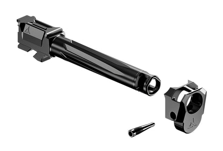 Radian Weapons R0884 Ramjet & Afterburner Combo for Glock 17 Gen4, Black Ported Stainless Steel