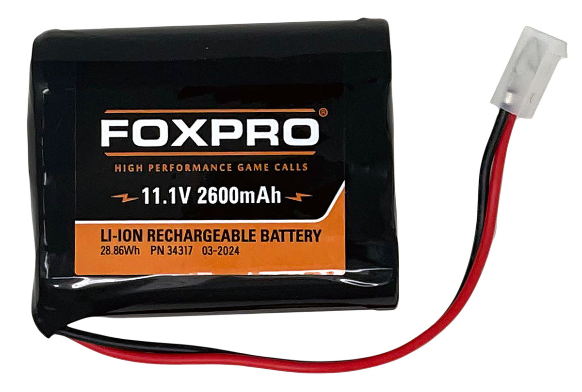 FoxPro LB2600 2,600mAh Lithium-Ion Battery Pack for Hellcat Pro Game Call