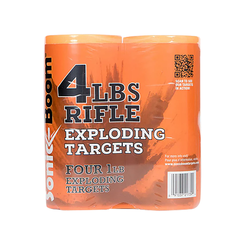 Sonic Boom SBT014P Rifle Exploding Target 1 lb Non-Toxic Two-Part Mix 4 Pack