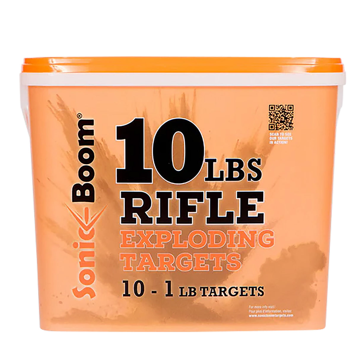 Sonic Boom SBT0110P Rifle Exploding Target 1 lb Non-Toxic Two-Part Mix 10 Pack