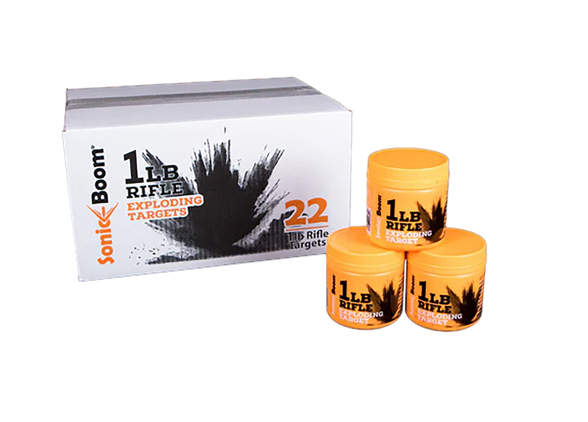 Sonic Boom SBT0120P Rifle Exploding Target 1 lb Non-Toxic Two-Part Mix 22 Pack