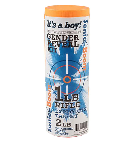 Sonic Boom SBTGRBOY Gender Reveal Exploding Target Kit Rifle 1 lb Boy Blue