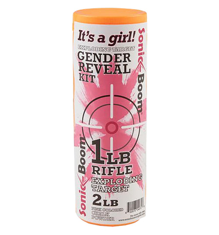 Sonic Boom SBTGRGIRL Gender Reveal Exploding Target Kit, 1 lb, Girl (Pink)