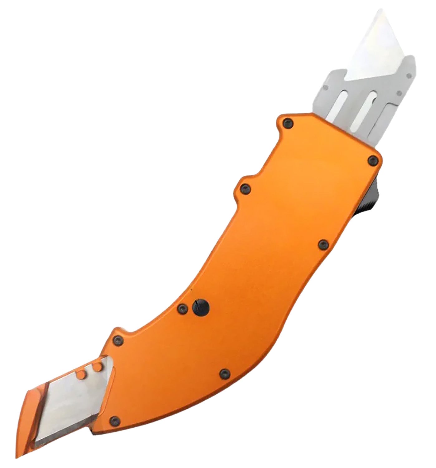 Templar Knife Squire Utility OTF Razor Orange Anodized 5.38" Aluminum Handle with Five SK5 Steel Razors