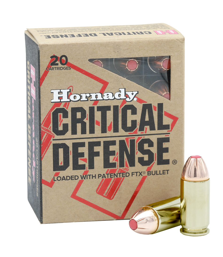 Hornady Critical Defense +P .45 ACP/Auto 185 gr PolyTip ammo