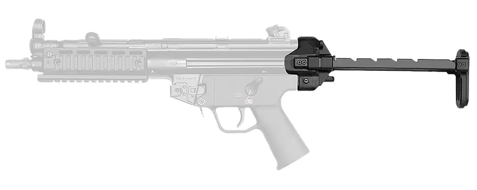 B&T Firearms BT200590 Telescopic Retractable Stock Steel Aluminum for H&K MP5