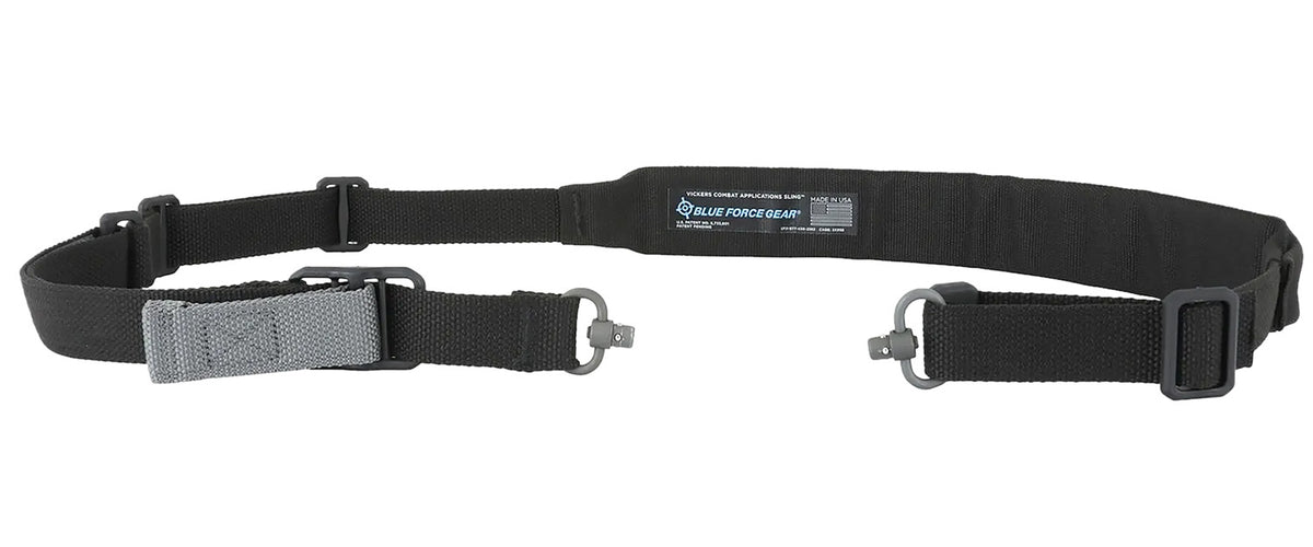Blue Force Gear Vickers 2-to-1 Push Button Padded Rifle Sling Black Cordura 57"-67" OAL