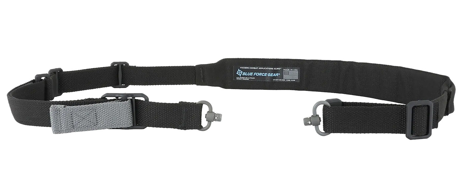 Blue Force Gear Vickers 2-to-1 Push Button Padded Rifle Sling Black Cordura 57"-67" OAL