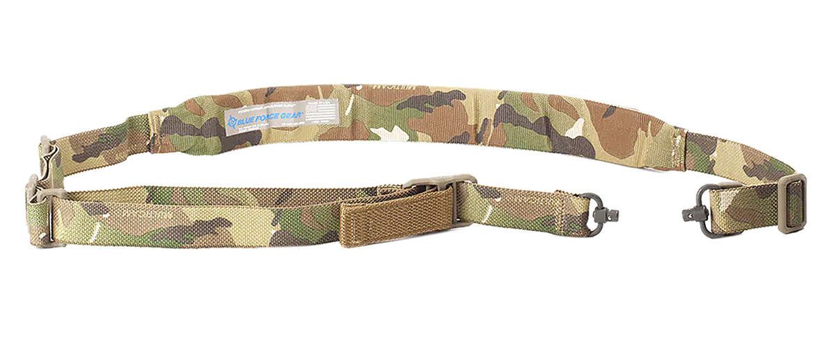 Blue Force Gear VCAS2TO1PB200AAMC Vickers 221 MultiCam Cordura Padded Rifle Sling 57"-67" OAL