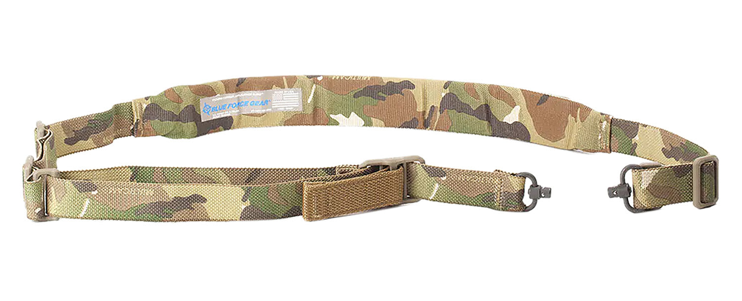 Blue Force Gear VCAS2TO1PB200AAMC Vickers 221 MultiCam Cordura Padded Rifle Sling 57"-67" OAL