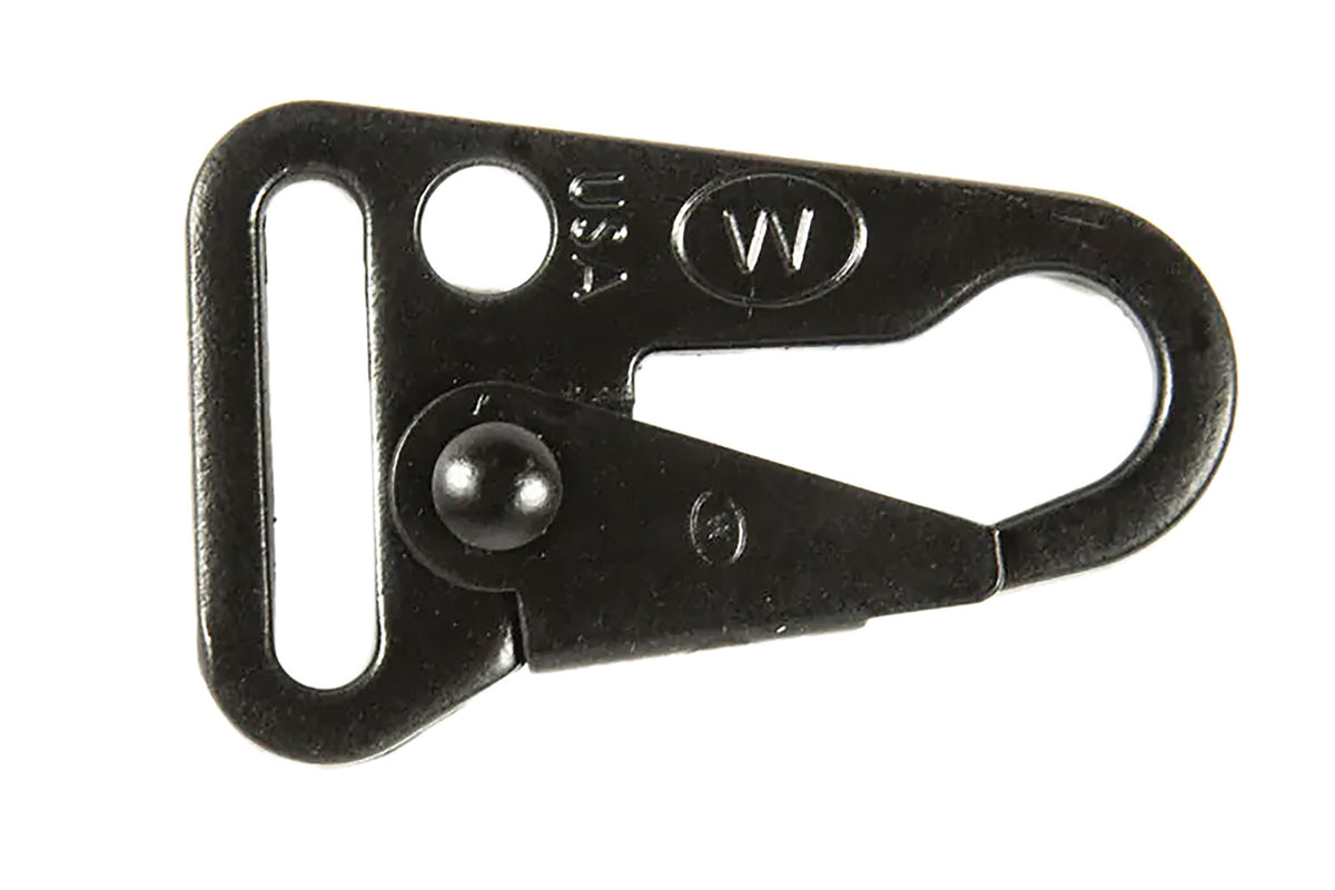 Blue Force Gear HK100 Sling Snap Hook Black Steel 1" Sling Loop