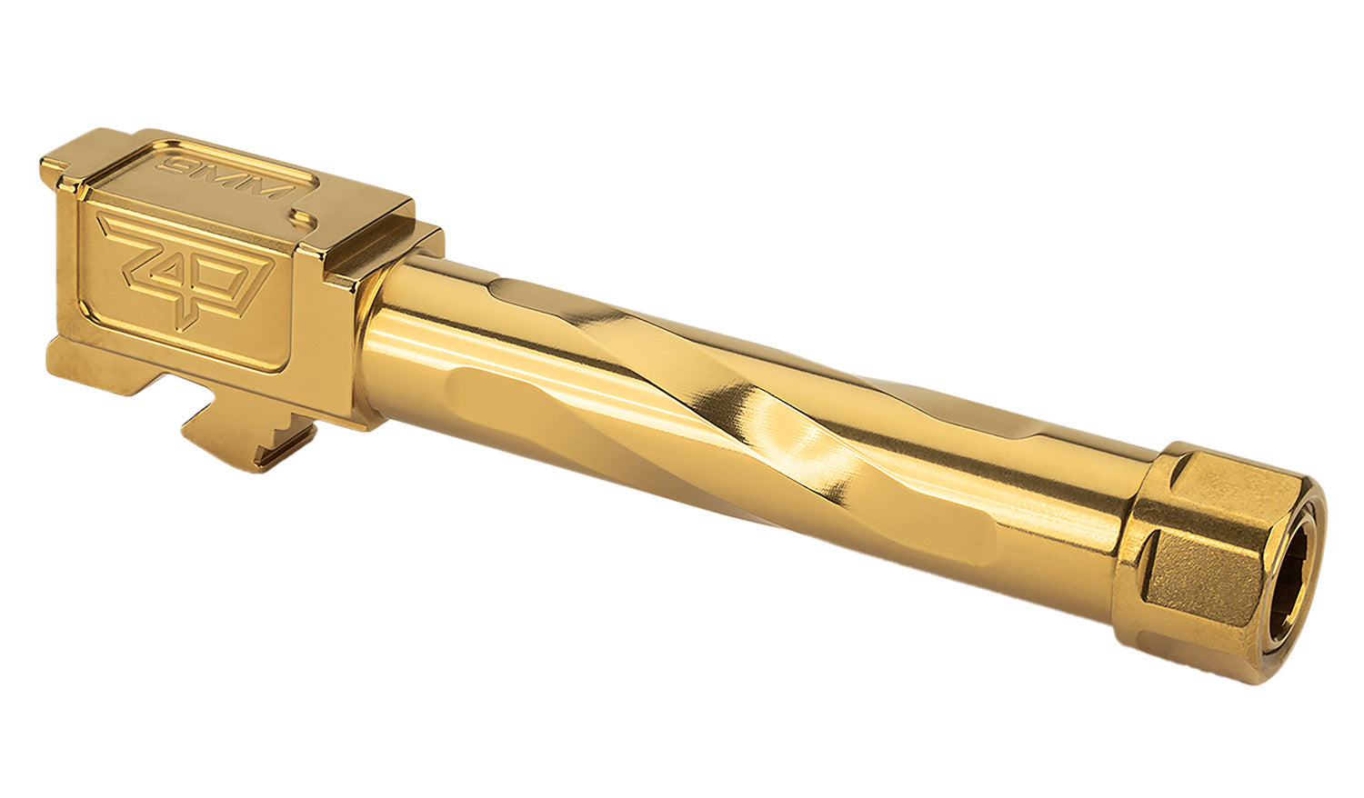 Zaffiri Precision ZP.19BTG 9mm Glock 19 Match Grade Barrel 4.50" Gold 416R Stainless Steel