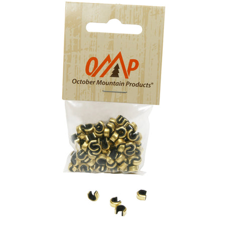 October Mountain Hunter Black Brass Nock Sets 100 Pack