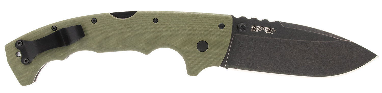 Cold Steel CSFL50MAX 5-Max 5" Folding Drop Point S35VN Blade OD Green G10 Handle