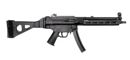 PTR 9LTBR-0090101 9LTBR 9mm Luger 30+1 12.50" Black Nitride Threaded Barrel, M-LOK Handguard, Black Anodized Aluminum Receiver w/Picatinny Rail, Black Synthetic SB Tactical Brace, Black Polymer Grip