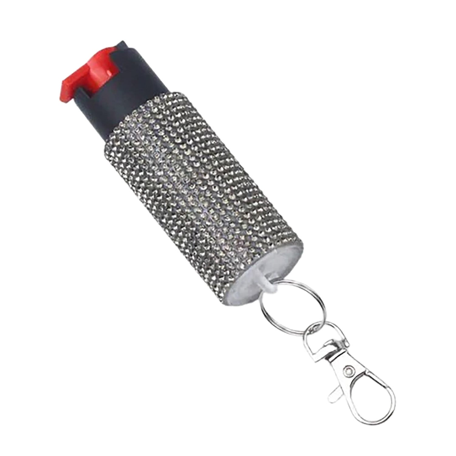 PSPI EC14STUDSL-C Eliminator Pepper Spray 0.5 oz Keyring Silver