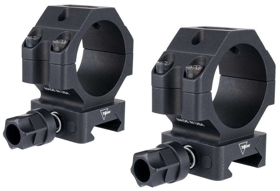 Trijicon AC22065 Q-LOC 30mm Medium Matte Black Aluminum Scope Rings Picatinny