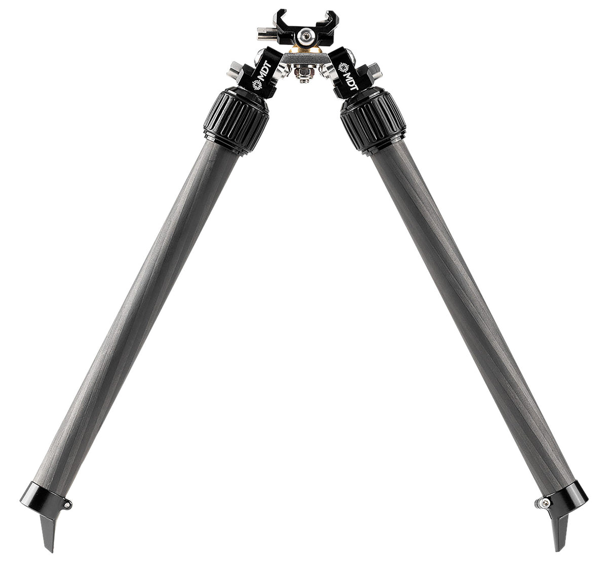 MDT BackCountry Bipod 7.50"-14.30" Black Carbon Fiber and Aluminum