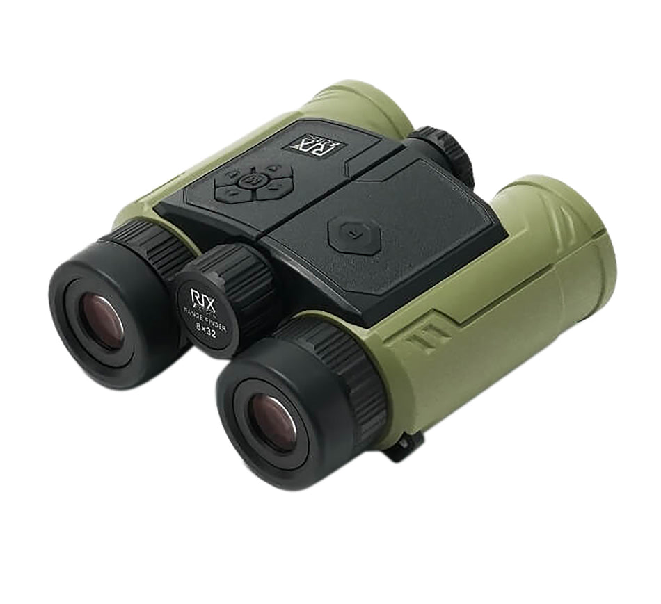 Rix Optics MKR3000 MK-R3000 8x32mm Binocular with Rangefinder Black/Green