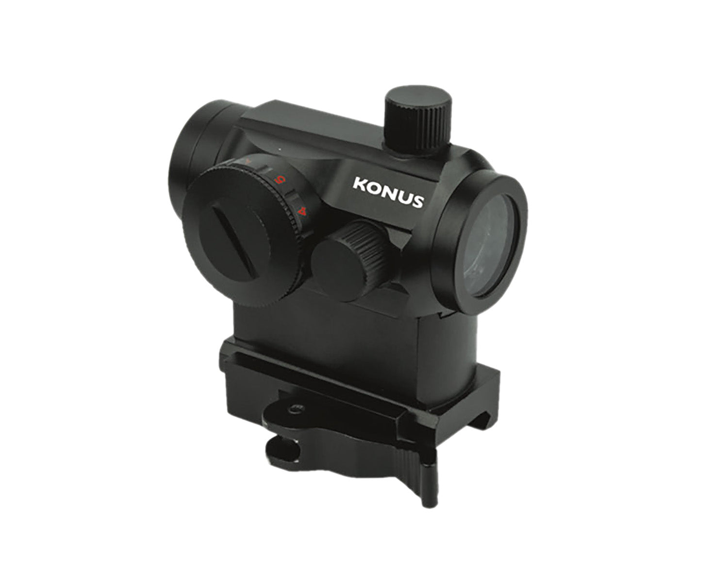 Konus Pro Nuclear Matte Black 1x22mm 3 MOA Red/Green Dot Sight QR