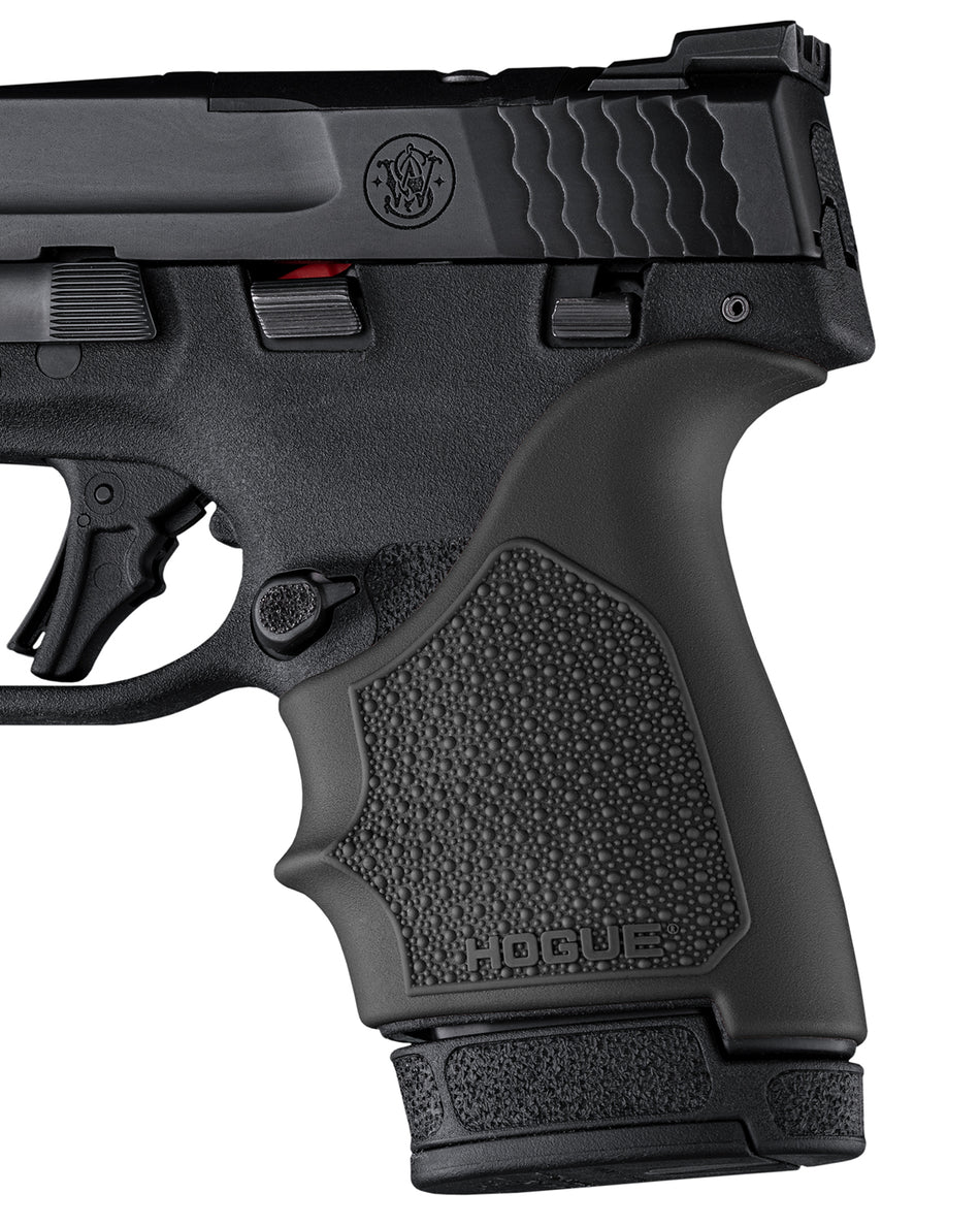 Hogue 18410 HandAll Beavertail Grip Sleeve Black Rubber with Cobblestone Texture and Top Finger Groove