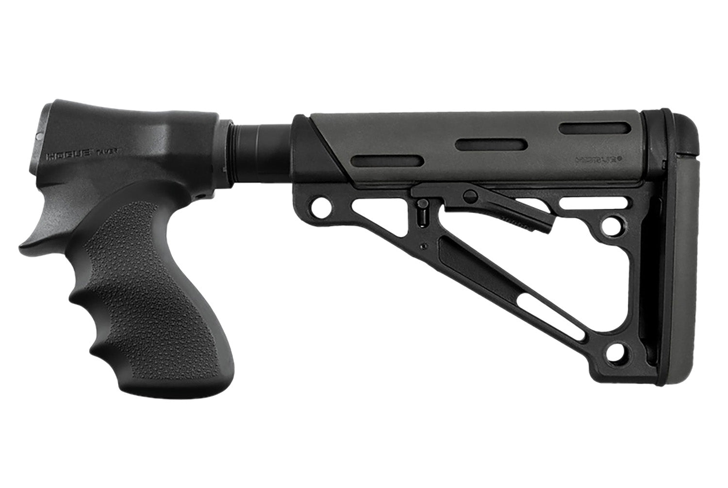Hogue 08770 Folding Buttstock Adapter Black Polymer Ambidextrous for Remington 870