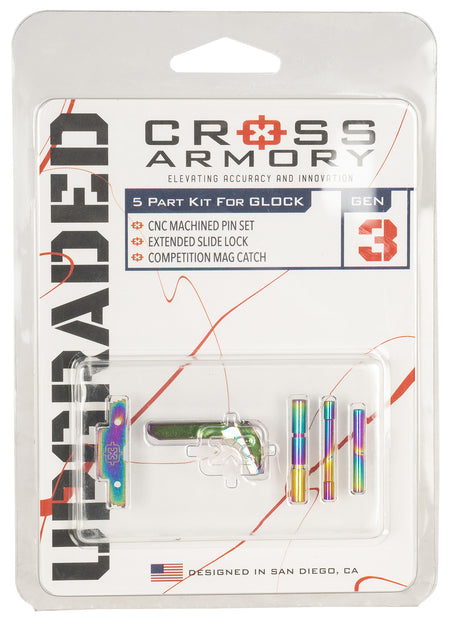 Cross Armory 3-Piece Upgrade Kit for P80 Gen1-3 - Rainbow