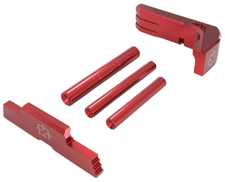 Cross Armory CRG43SOKRD 3-Piece Upgrade Kit for Glock 43 Red Anodized Aluminum