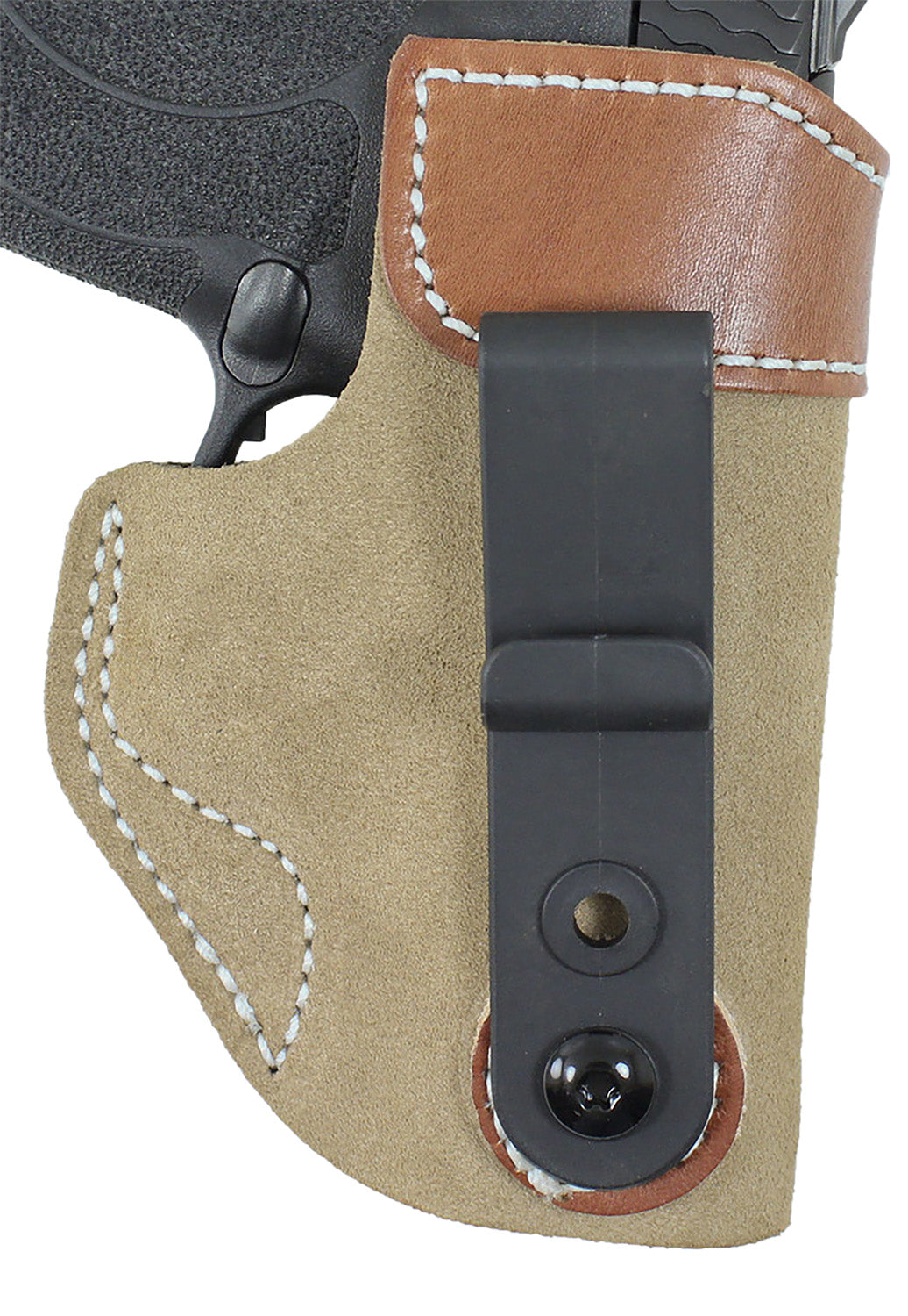 DeSantis Gunhide Sof-Tuck IWB Natural Suede Holster Fits S&W Bodyguard 2.0 Right Hand