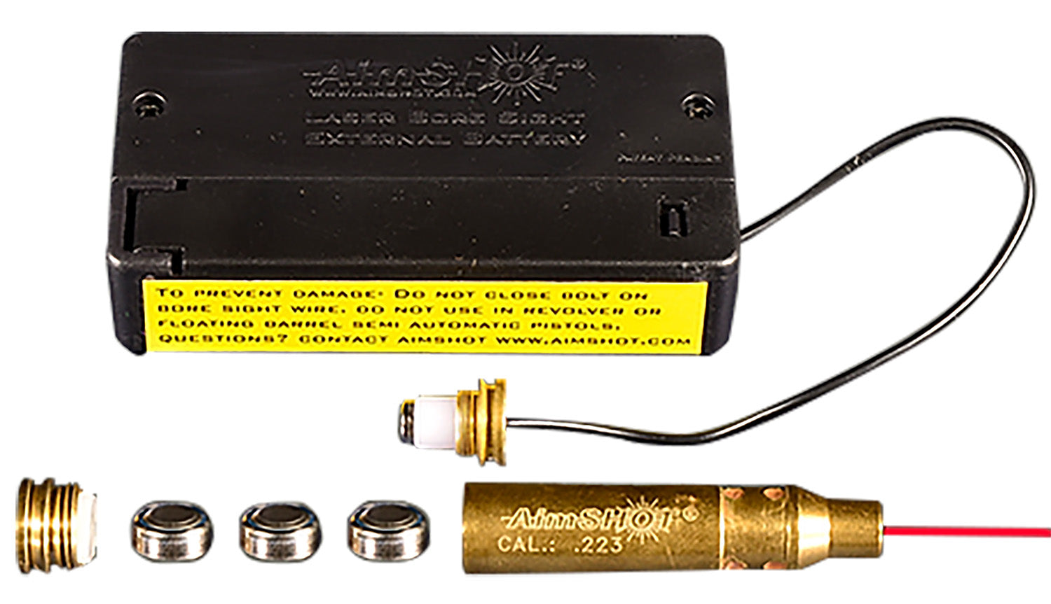 AimShot BS22320X Laser Boresighter .223 Rem Brass 20X Brighter