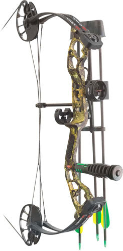 PSE Mini Burner Youth Compound Bow Kit 16-26.5" 40# LH MO Bottomland Camo