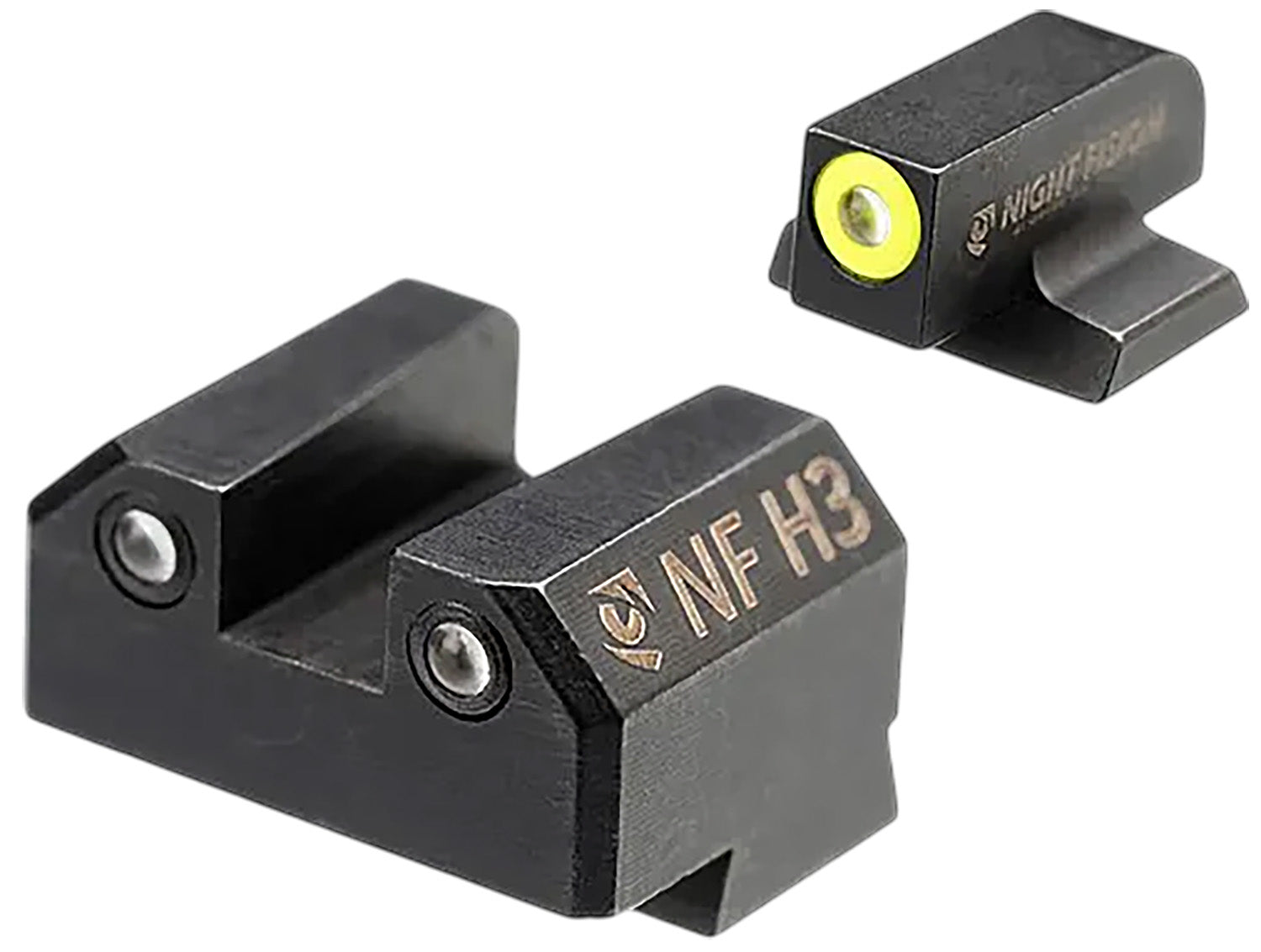Night Fision CNK-029-003-YGZG Tritium Night Sights for Canik METE SF – Yellow Outline Front