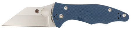 Spyderco C85GPCBL2 Yojimbo 2 Folding Knife 3.20" Wharncliffe Plain CPM SPY27 Blade, Cobalt Blue G10 Handle