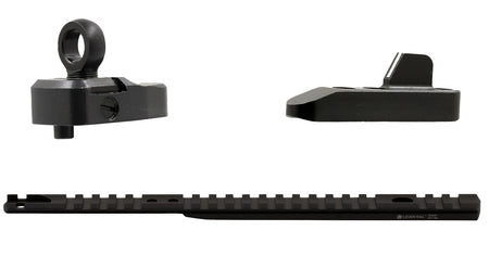 XS Sights ML10085 Marlin 336 Lever Rail Optic Mount with Ghost Ring Sight Set Black Anodized