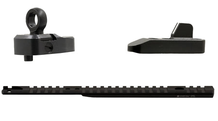 XS Sights ML10095 Marlin 1894 Lever Rail Optic Mount with Ghost Ring Sight Set Black Anodized