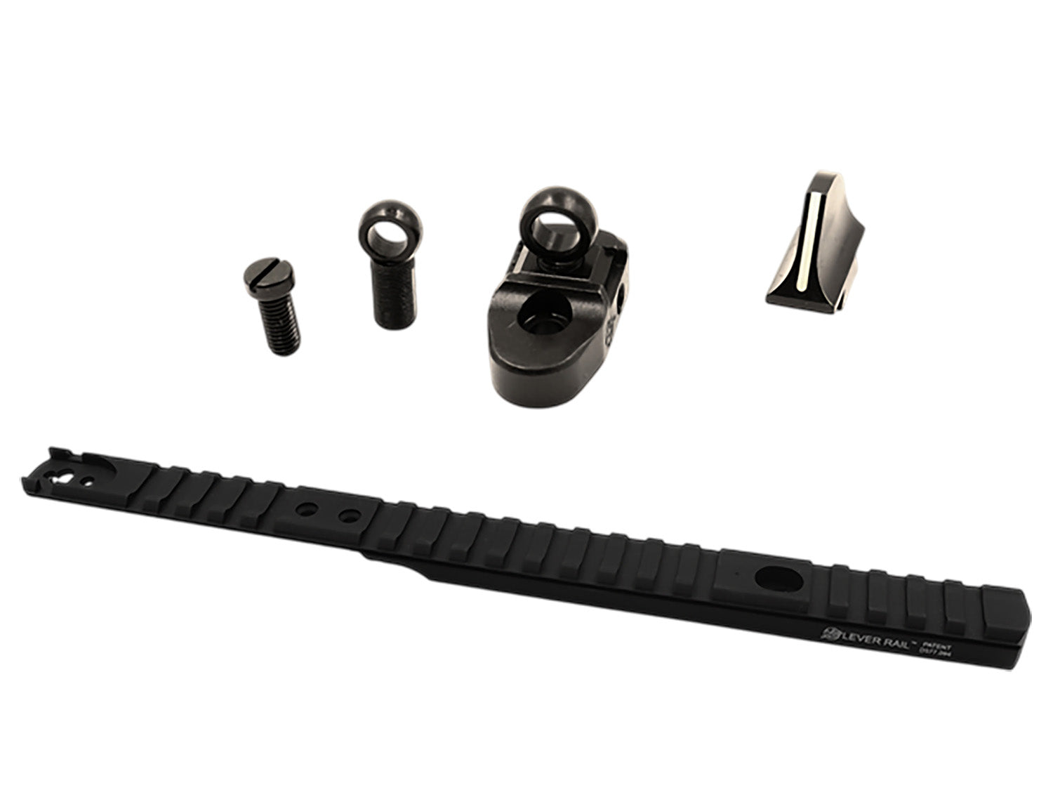 XS Sights HN10015 Henry 45-70 Lever Rail Optic Mount with Ghost Ring Sight Set Black Anodized