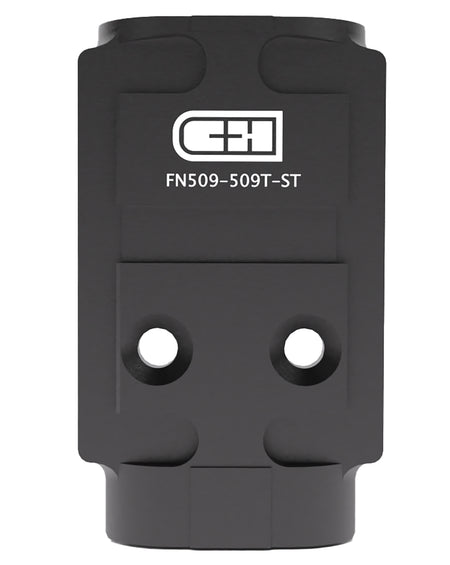 C&H Precision FN509509TST FN 509/510/545 Holosun 509T Optic Adapter Plate Black Steel